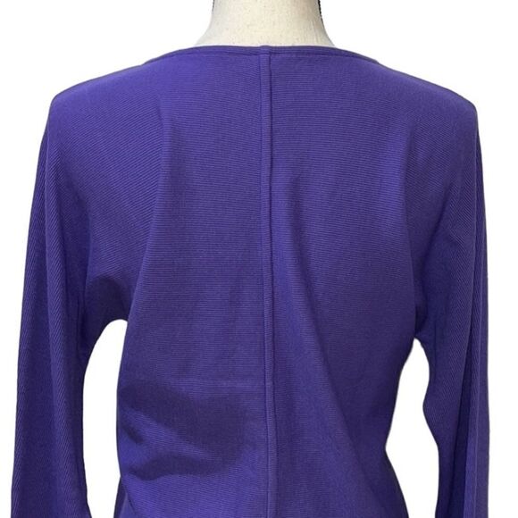 Alfani Ribbed Knit Long Sleeve Top - Picture 6 of 10